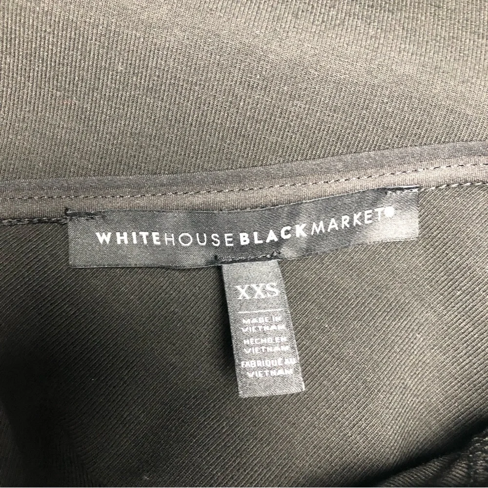 ⭐️NEW⭐️White House Black Market (WHBM) Black 3/4 Sleeve Pullover Stripe Dress - Picture 9 of 9